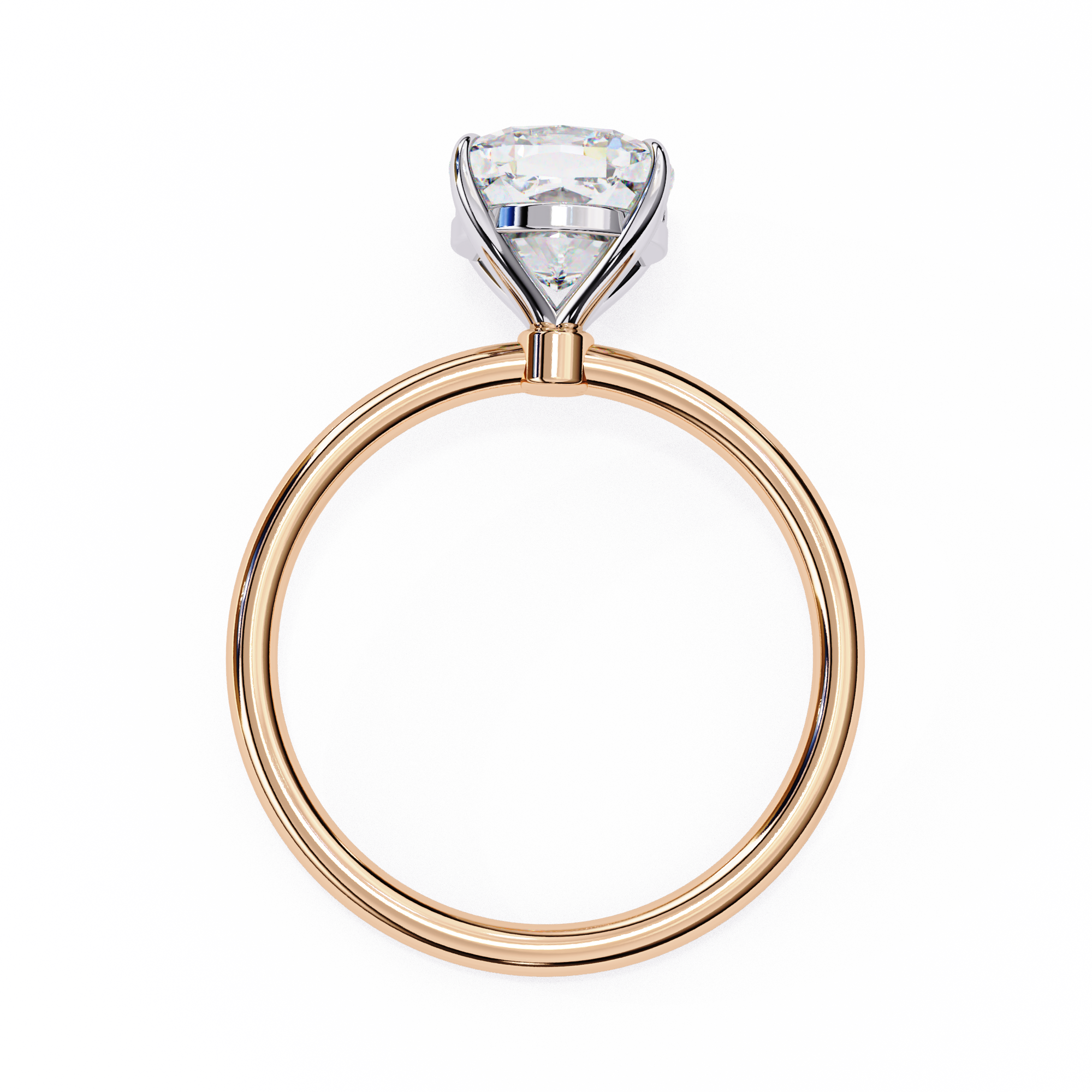 Solitairekart 2.65ct Cushion Cut Natural Diamond Ring - H Color, VS1 Clarity